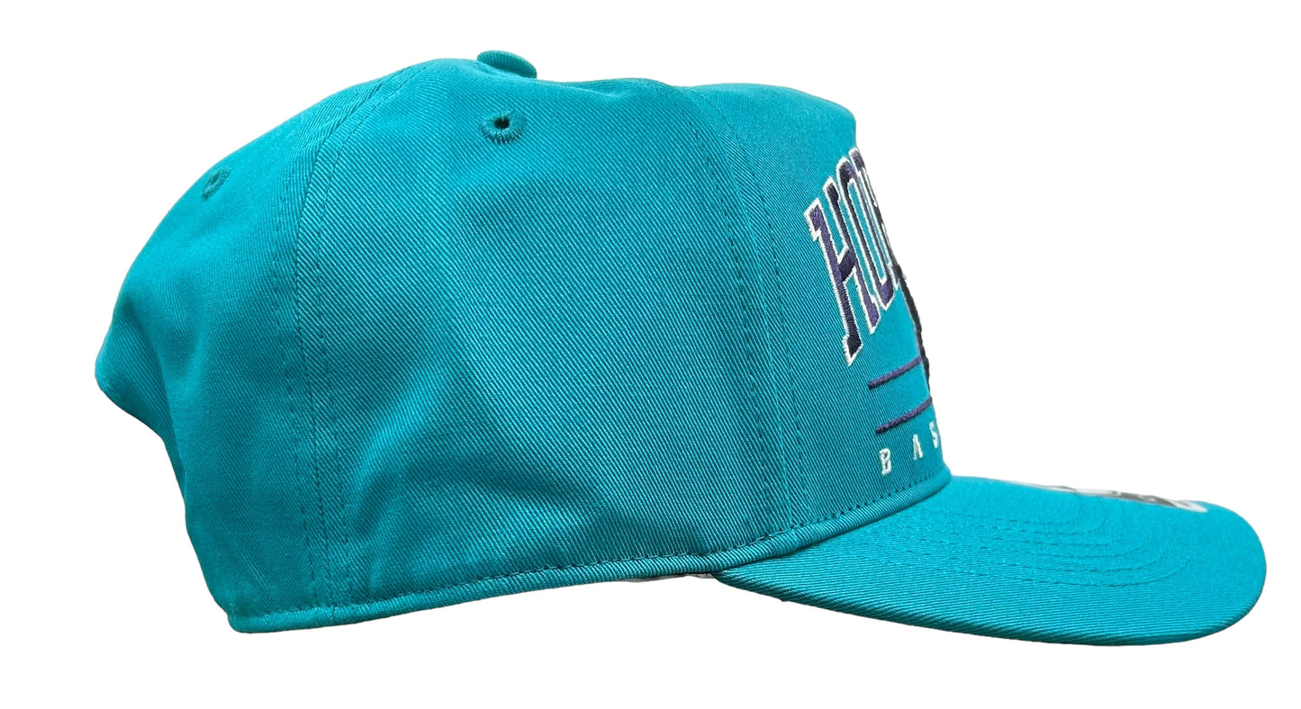 New Charlotte Hornets 47 Brand Hitch Retro SnapBack Hat Slight Curve Purple UV