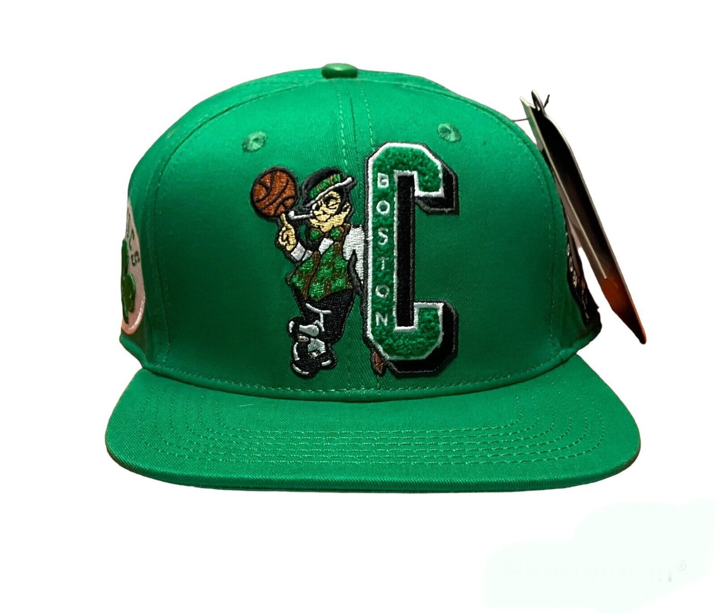 NWT Boston Celtics Mashup SnapBack  Pro Standard NBA Double Logo Kelly Green