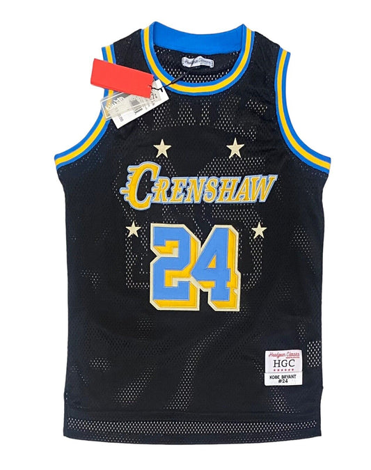 NEW Headgear Classics Kobe Bryant #24 Men's Sz L Crenshaw Black Alt Sewn Jersey