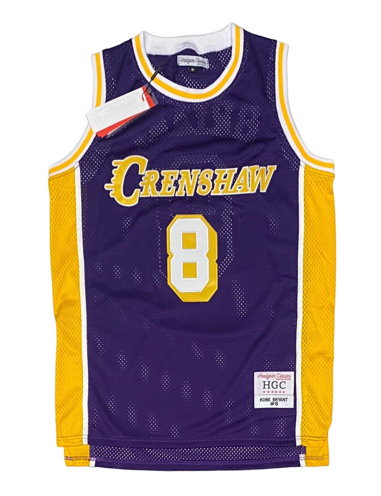 NEW KOBE BRYANT Crenshaw Nipsey Hustle Jersey Lakers Headgear Classics Large