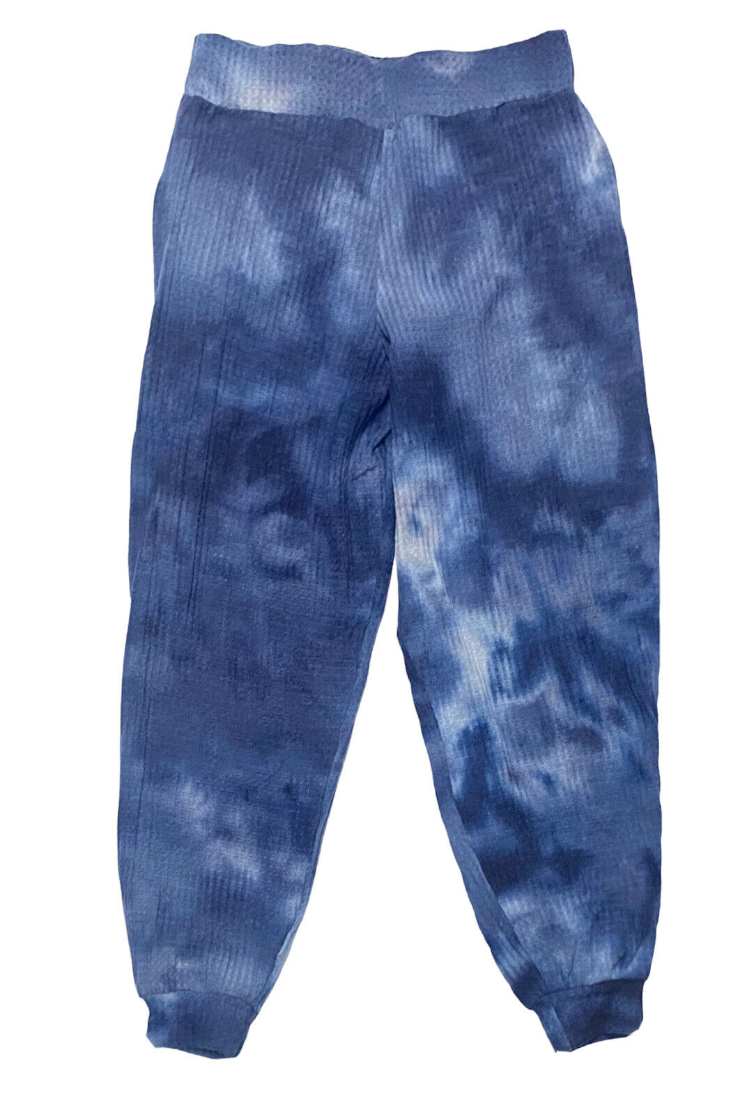 Melissa Masse Waffle Jogger Pant Women's Tie Dye Blue Cute & Comfy