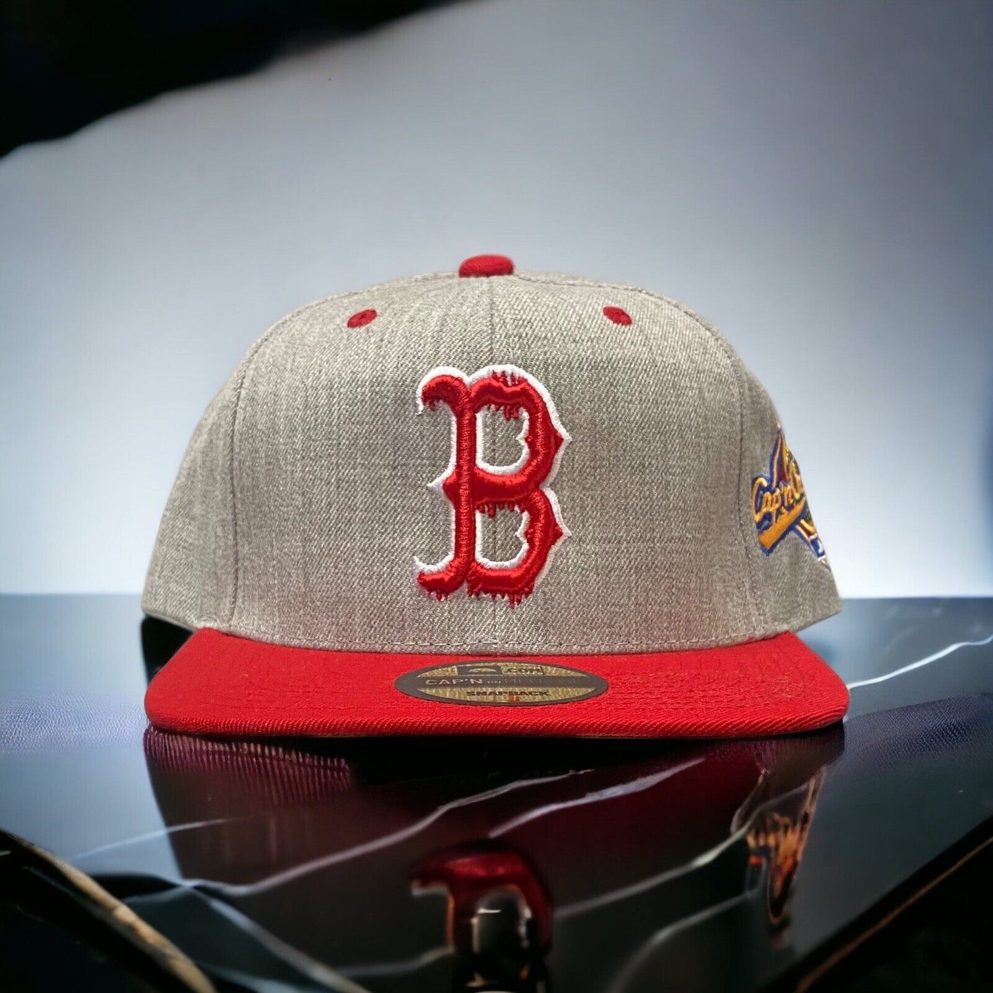 NEW Boston Red Sox Capn On Melrose 2 Tone SnapBack Hat Gray/Red Green UV