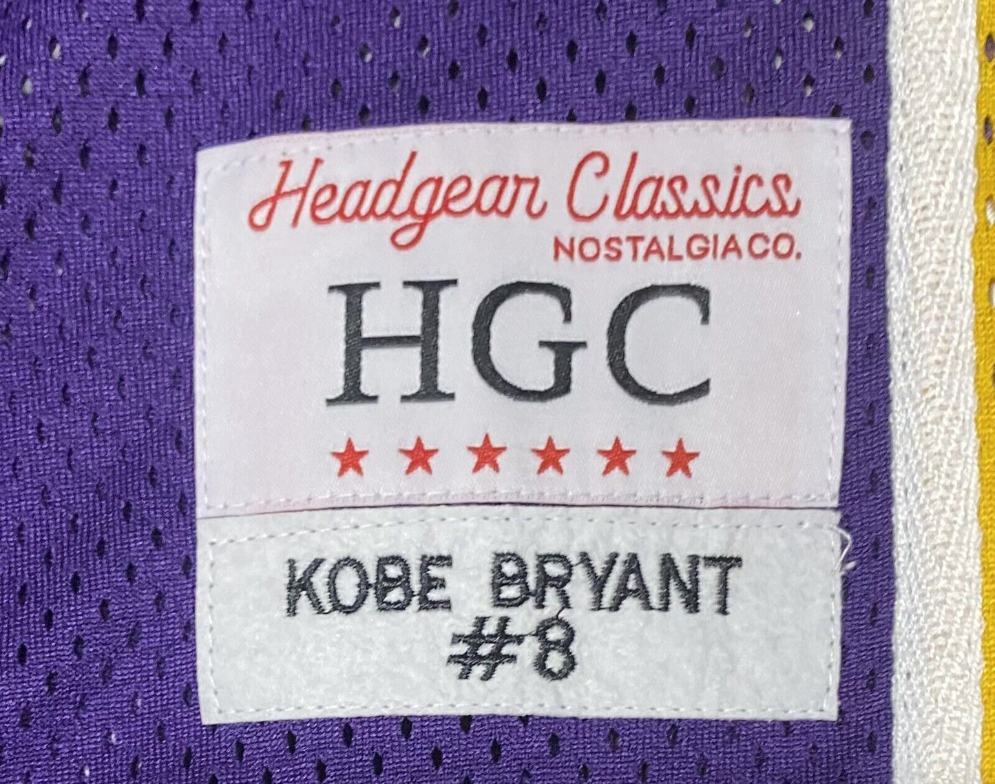 NEW KOBE BRYANT Crenshaw Nipsey Hustle Jersey Lakers Headgear Classics Large