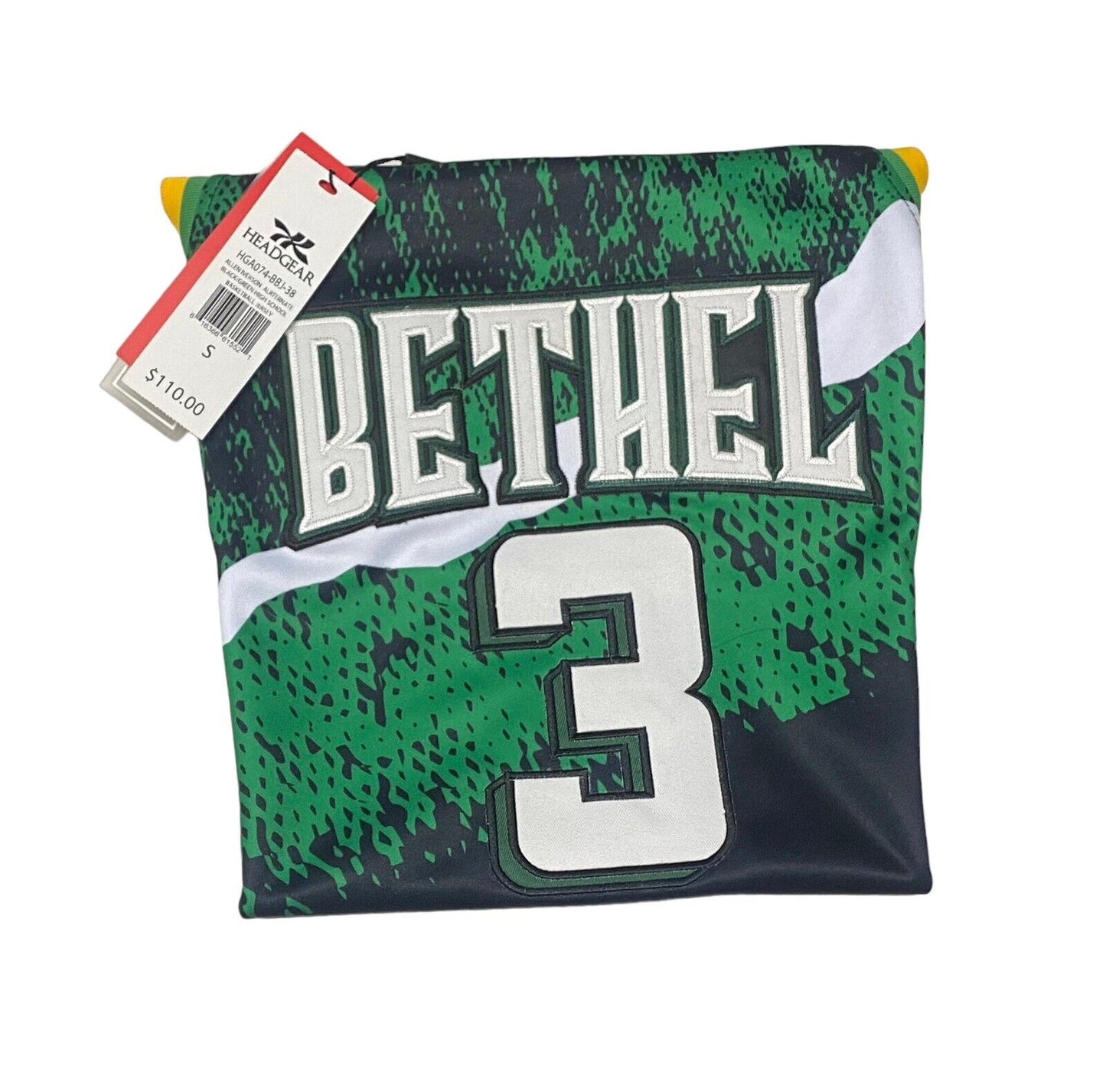 NEW AUTHENTIC Allen Iverson #3 Bethel HighSchool Throwback Basketball Jersey Sma