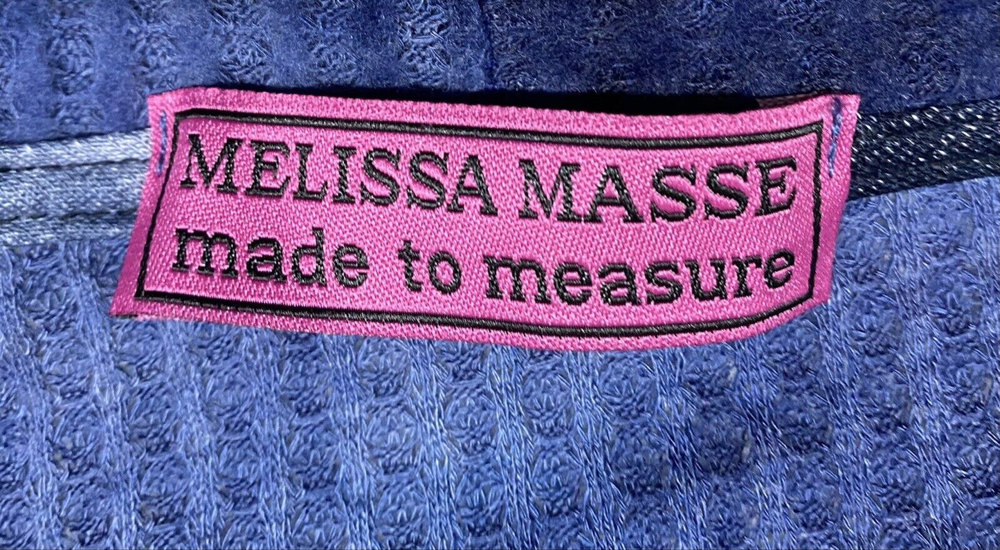 Melissa Masse Waffle Top Women's Tie Dye Blue Cute & Comfy Made In USA