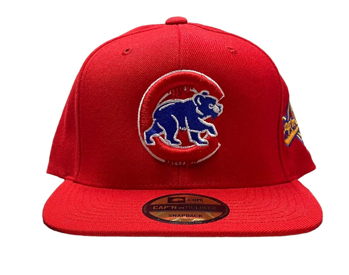 NEW MLB Chicago Cubs Capn On Melrose Red SnapBack Green UV Adjustable Hat