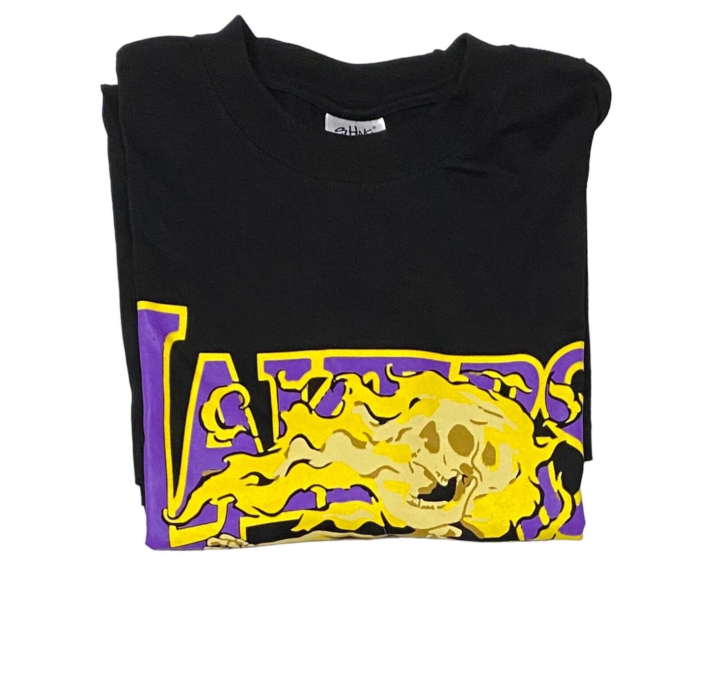 NEW Capn On Melrose Lakers Kobe Skeleton T Shirt Sz Large Shaka Heavy Tee