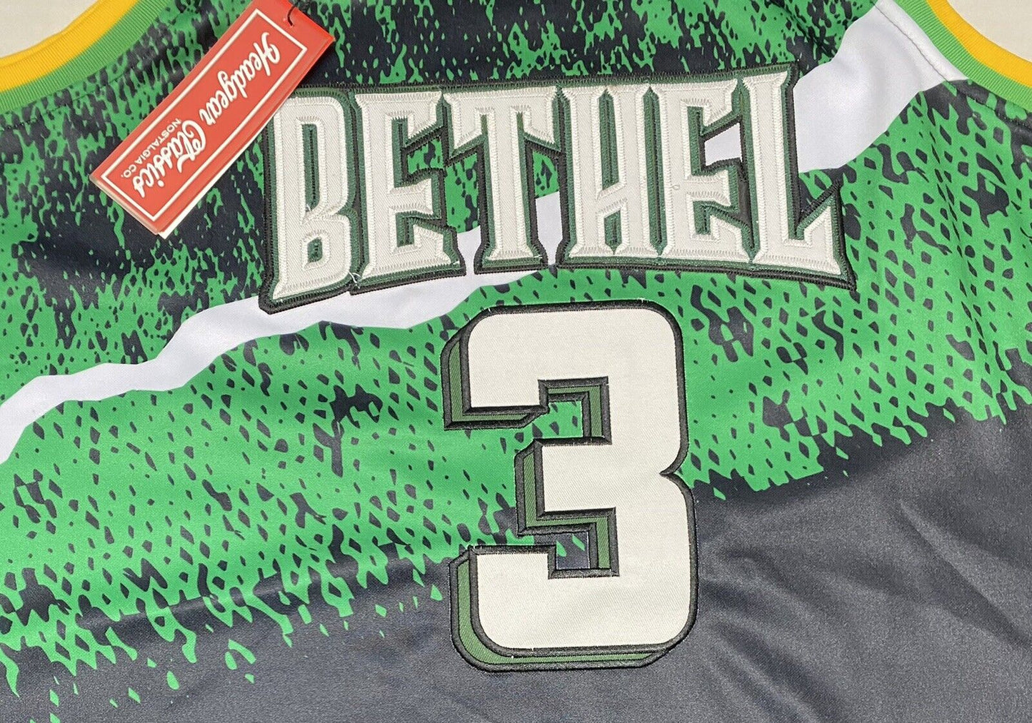 NEW AUTHENTIC Allen Iverson #3 Bethel HighSchool Throwback Basketball Jersey L