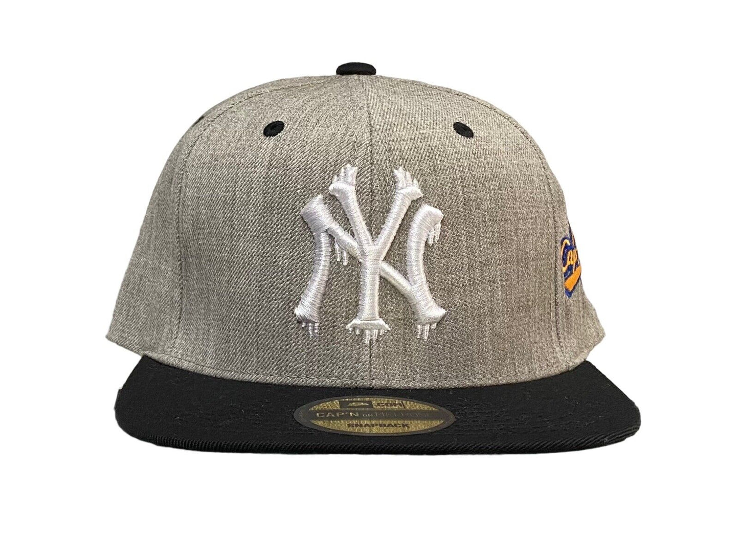 NEW MLB New York Yankees 2 Tone SnapBack Hat Capn On Melrose  Gray/Black