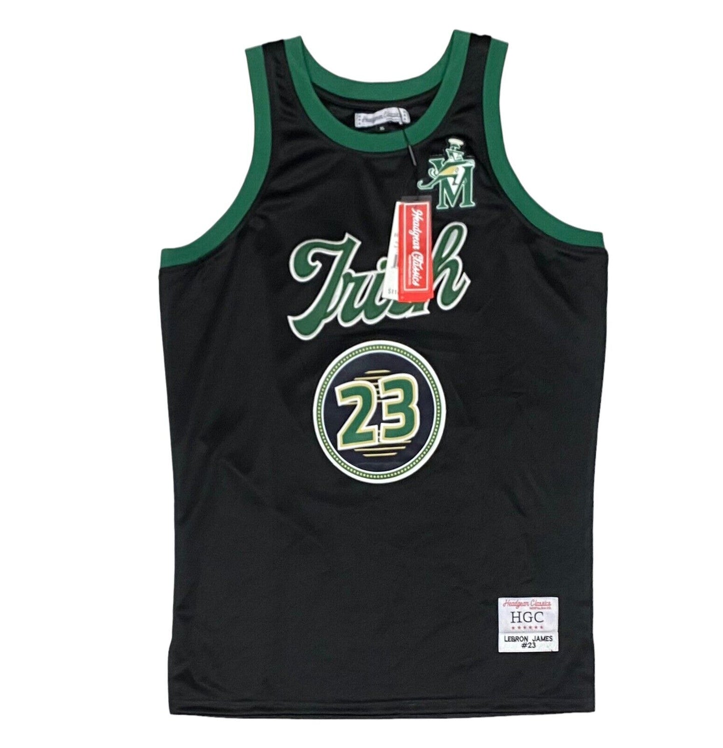 NEW AUTHENTIC HEADGEAR CLASSICS Sz L LEBRON JAMES THROWBACK High School JERSEY