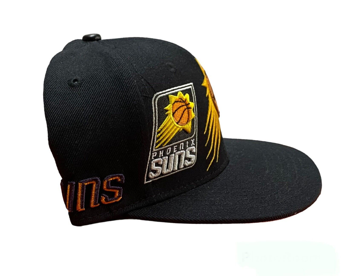 NEW Phoenix Suns PHX Pro Standard Double Front Black Orange Snapback Era Hat Cap