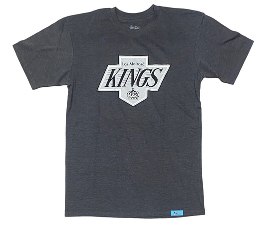 NEW Capn On Melrose LA Kings T Shirt Mens Sz Large Charcoal Gray  Short Sleeve T