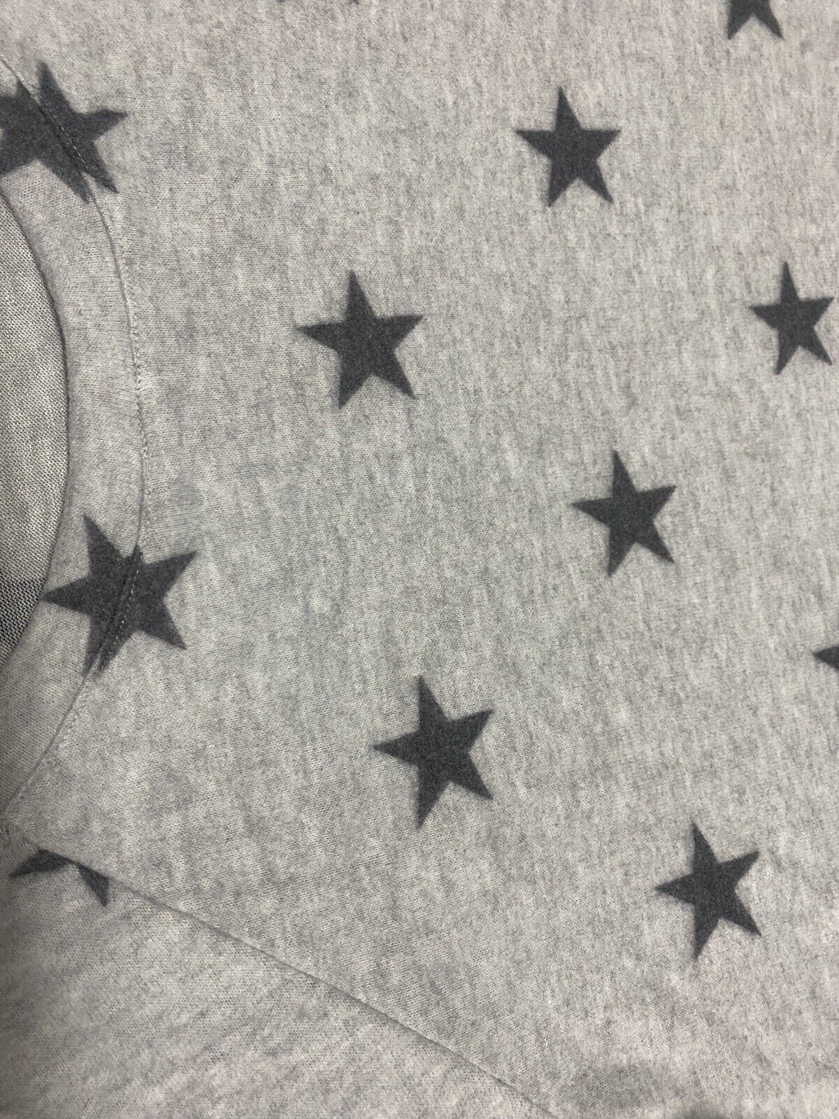 NWT Melissa Masse Fleece Sweatshirt Loungewear Super Soft Comfy Star Print NEW