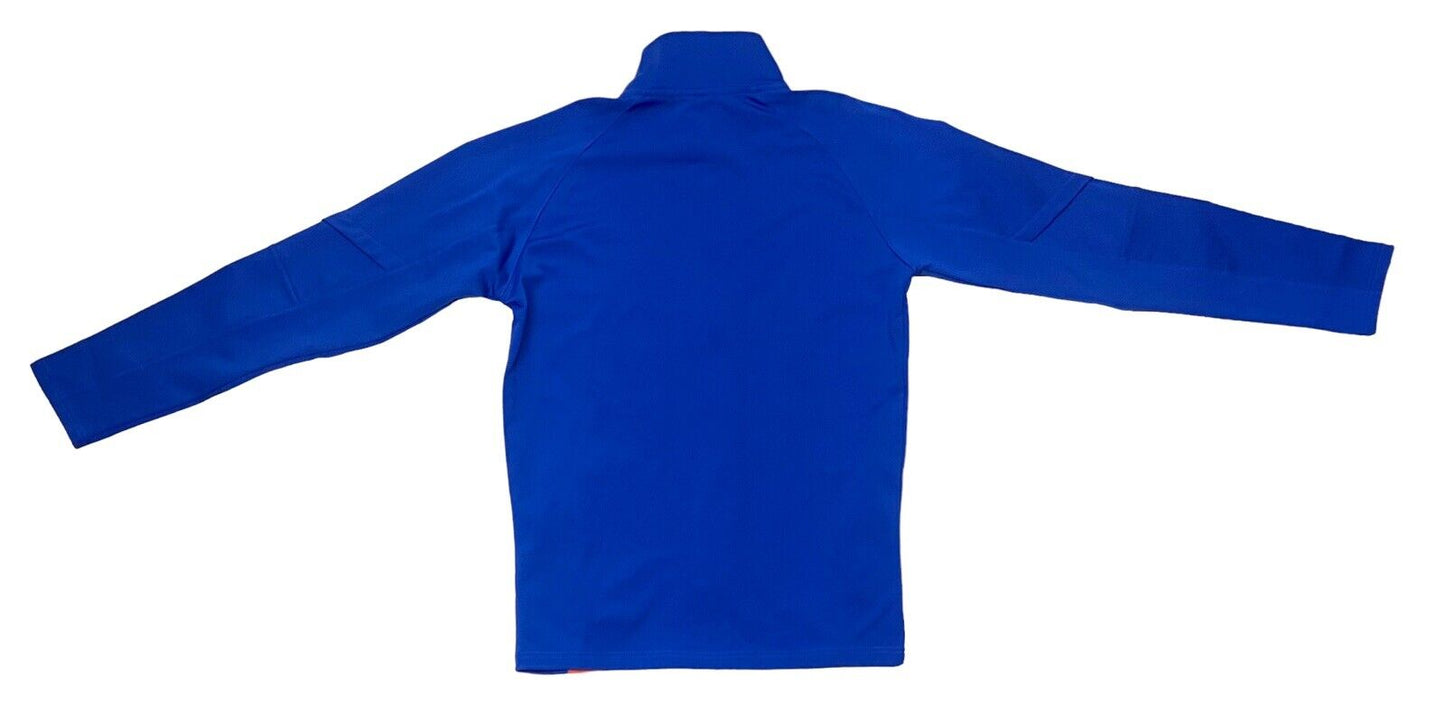 NEW Capn On Melrose Puffers Track Jacket Slim Fit Knicks Blue / Orange Full Zip