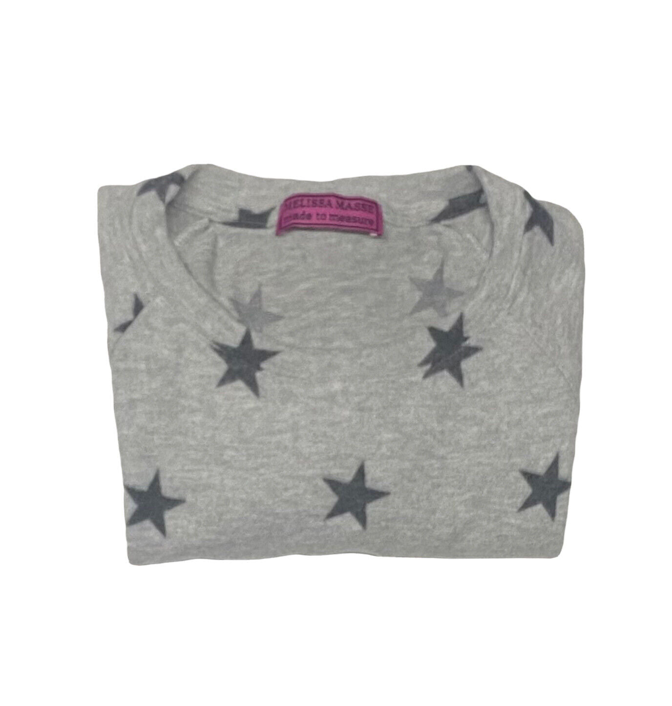 NWT Melissa Masse Fleece Sweatshirt Loungewear Super Soft Comfy Star Print NEW