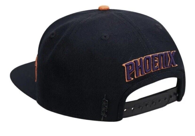 NEW Phoenix Suns PHX Pro Standard Double Front Black Orange Snapback Era Hat Cap