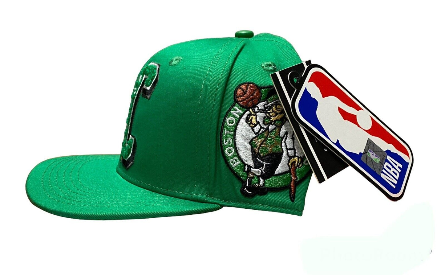 NWT Boston Celtics Mashup SnapBack  Pro Standard NBA Double Logo Kelly Green